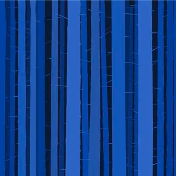 Seamless dark blue forest background full of tree woods. Stock Illustration