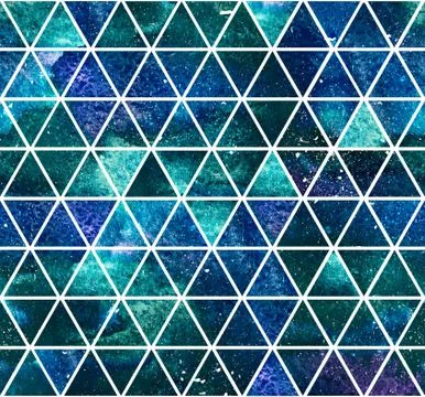 Seamless dark blue triangular pattern Stock Illustration