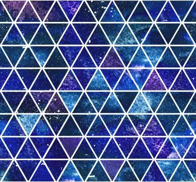 Seamless dark blue triangular pattern Stock Illustration