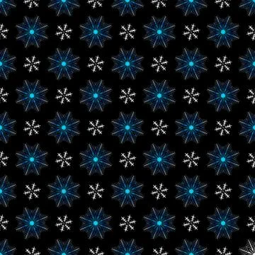 Seamless dark christmas pattern Stock Illustration