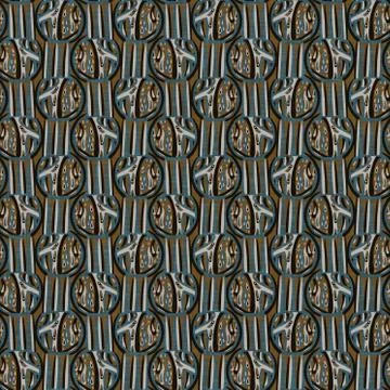 Seamless dark dotty linen background. Moody dye wash circle texture. Mid century Stockillustratie