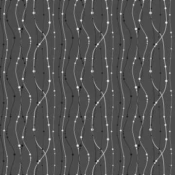 Seamless Dark Floral Pattern Background Stock Illustration