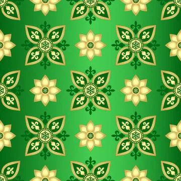 Seamless dark green gradient pattern Stock Illustration
