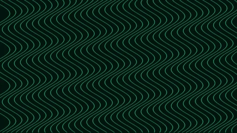 Seamless dark green wavy abstract background with flowing modern geometric .. Stock Footage 342524606