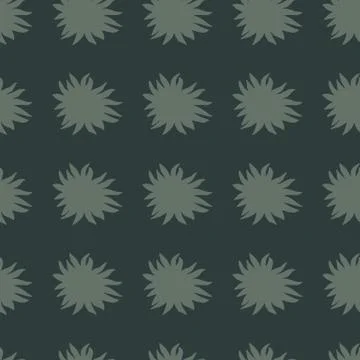 Seamless dark pale pattern with star scribble shapes. Grey colored abstract o 스톡 일러스트