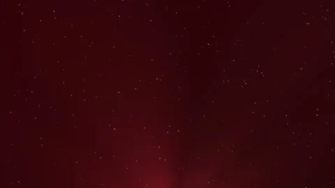 Seamless Dark Red Rising Particles and Bottom Light Rays Background Stock Footage 343880820