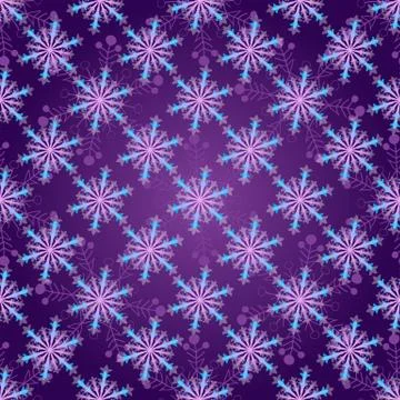 Seamless dark violet christmas pattern Stock Illustration