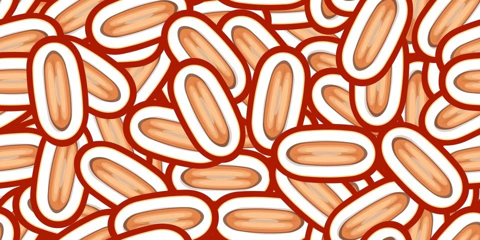 Seamless dates vector pattern. Minimalistic food background. Vitamins repeatable Stock Illustration