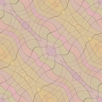 Seamless decorated mosaic pattern or background 스톡 일러스트