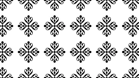 Seamless decoration pattern animation. 4K, loop Stock Footage 130879192