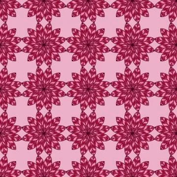 Seamless decorative floral pattern Stock Illustration