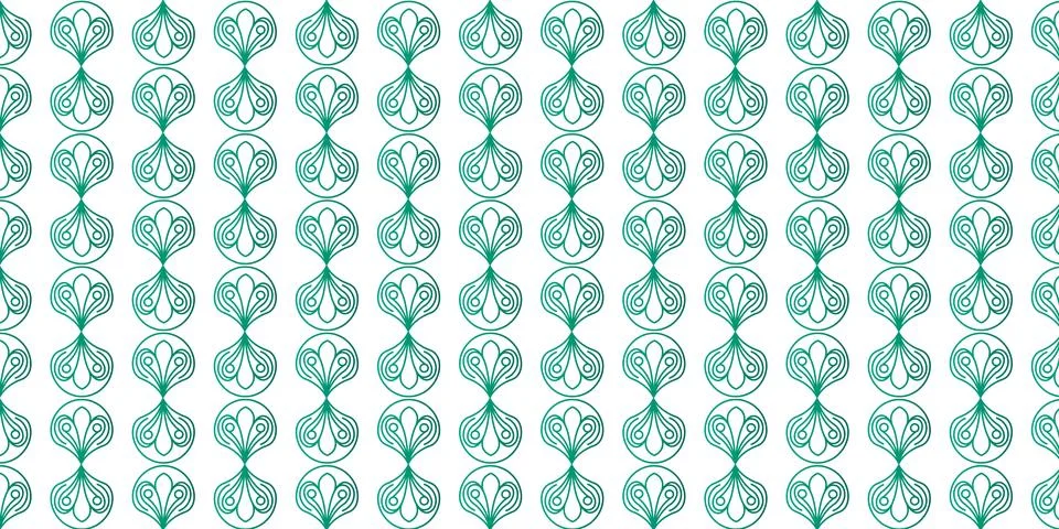 Seamless Decorative Geometric Pattern with Repeating Ornamental Stock Illustration