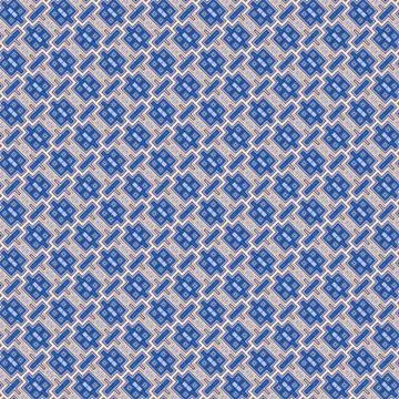 Seamless decorative mosaic pattern in blue Stock Illustration