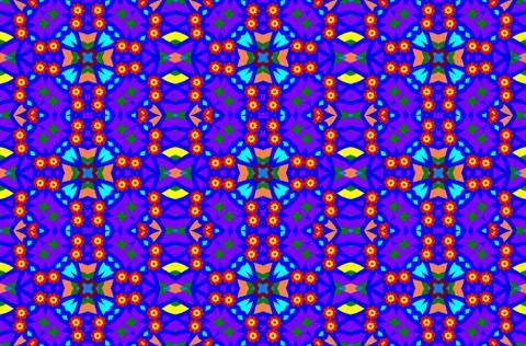 Seamless decorative pattern with flowers Stockillustratie