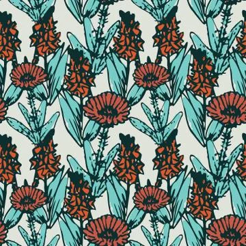 Seamless decorative pattern Stock-Illustration