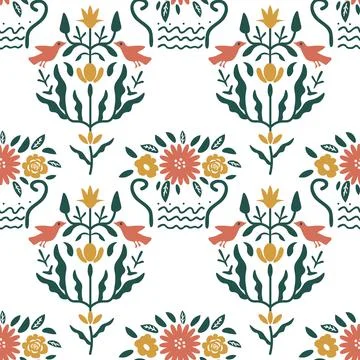 Seamless decorative pattern Stock Illustration