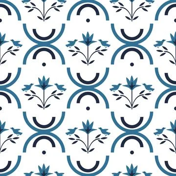 Seamless decorative pattern Stock Illustration
