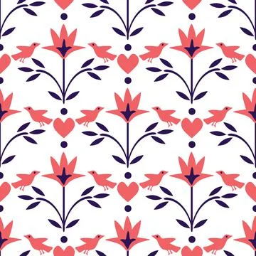 Seamless decorative pattern Stock Illustration