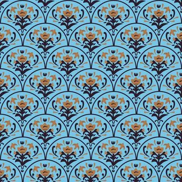 Seamless decorative pattern Illustrazione stock