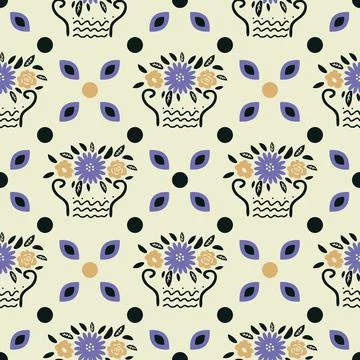 Seamless decorative pattern Illustrazione stock