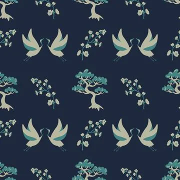 Seamless decorative pattern Stock Illustration