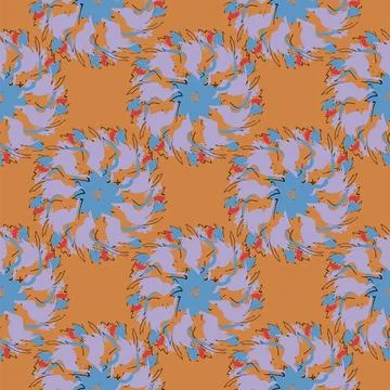 Seamless decorative pattern 库存插图
