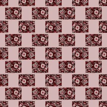 Seamless decorative pattern. Repeated modern background for wallpaper, web, s 스톡 일러스트