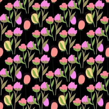 Seamless decorative pattern. Repeated modern background for wallpaper, web, s Illustrazione stock