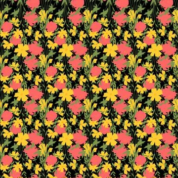 Seamless decorative pattern. Repeated modern background for wallpaper, web, s Stock Illustration