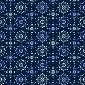 Seamless decorative pattern in vitage style Stock Illustration