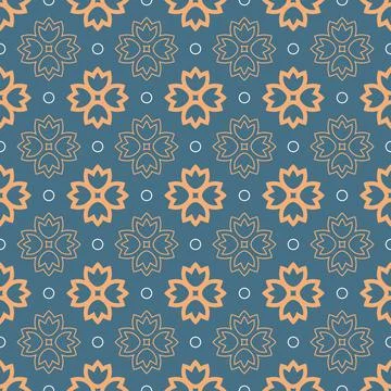Seamless decorative vector pattern Stock Illustration