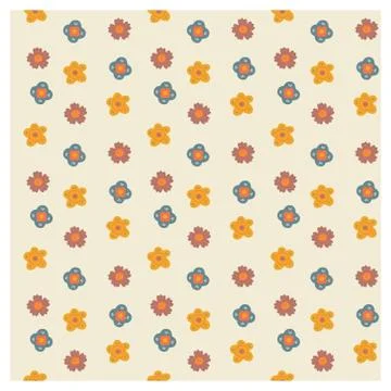 Seamless decorative vector pattern with stylized colors. Illustrazione stock