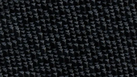A seamless, deep black and gray digital background featuring a complex, repetiti Stock Footage 340237548