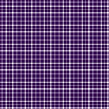 Seamless Deep Purple and White Plaid Tartan Vector Pattern Background Stock Illustration