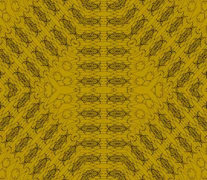 Seamless delicate diamond pattern gold Illustrazione stock