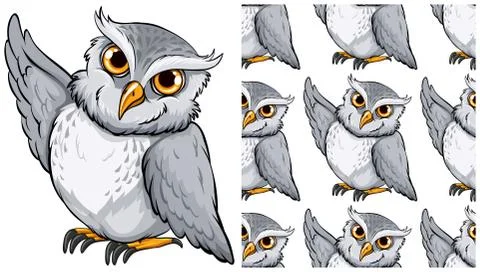 Seamless design pattern isolated on white Stock Illustration