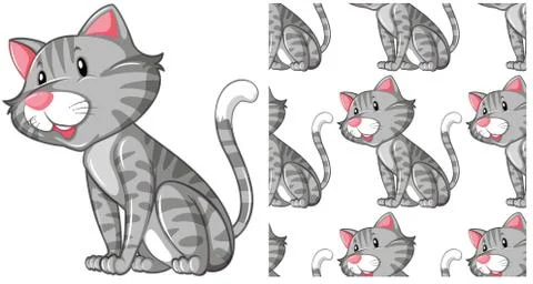 Seamless design pattern isolated on white Stock Illustration