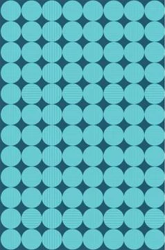 Seamless design in striped round Stock Illustration