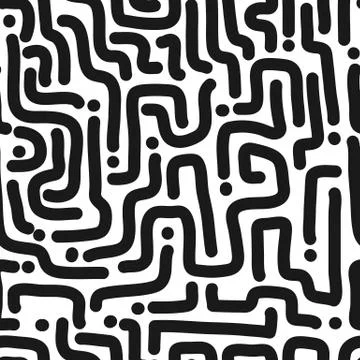 Seamless diagonal line pattern. Monochrome stripes black and white texture Stock Illustration