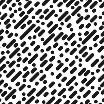 Seamless diagonal line pattern. Monochrome stripes black and white texture Stock Illustration