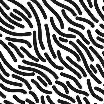 Seamless diagonal line pattern. Monochrome stripes black and white texture Stock Illustration