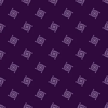 Seamless diagonal mauve patterns on a purple background. Simple stylish design Stock Illustration