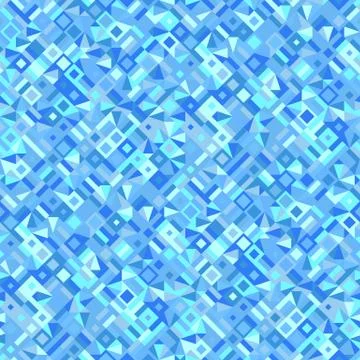 Seamless diagonal mosaic pattern background - abstract vector design Stock Illustration