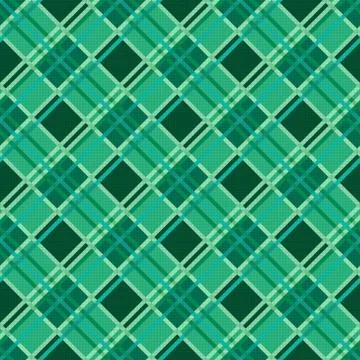 Seamless diagonal pattern in Emerald Stock Illustration