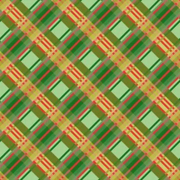Seamless diagonal pattern in green and red Illustrazione stock
