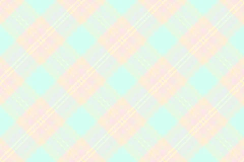 A seamless diagonal plaid pattern in soft pastel hues, evoking a sense of gen イラスト素材