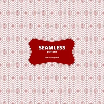 Seamless diagonal red. Graphic linear image. Abstract chevron wallpaper. Illustrazione stock