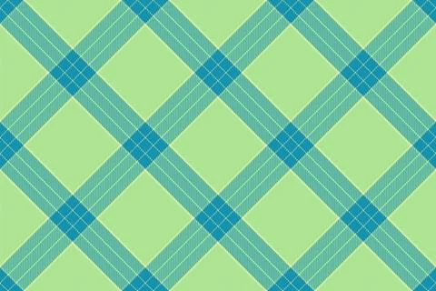 A seamless diagonal tartan pattern in fresh lime green and vibrant blue. This Illustrazione stock