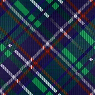Seamless diagonal tartan texture Illustrazione stock