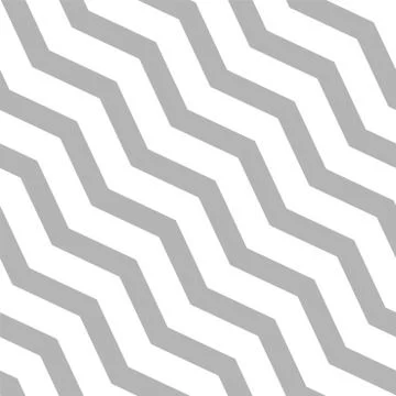Seamless diagonal zigzag pattern - vector linear background. White and gray Illustrazione stock